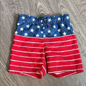 Old Navy Red and Blue Star Stripe Kids Shorts